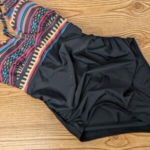 Woman's Tribal Print One Piece Tummy Control